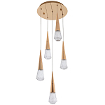 Люстра капли Acrylic Droplet Five Gold Chandelier варинант исполнения - 1 | Loft Concept в Уфе