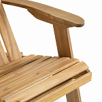 Уличное кресло из массива акации Adirondack Wooden Chair Natural варинант исполнения - 6 | Loft Concept в Уфе