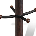 Вешалка коричневая с круглым основанием и черными металлическими крючками Industrial Metal Rust варинант исполнения - 2 | Loft Concept в Уфе