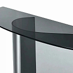 Консоль дымчатого цвета с изогнутым основанием Arabesque варинант исполнения - 2 | Loft Concept в Уфе