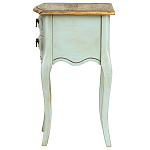 Прикроватная тумба из массива березы светло-бирюзовая Montmartre Provence Bedside Table варинант исполнения - 5 | Loft Concept в Уфе