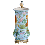 Ваза из фарфора с птицей на бронзовой ветке Garden of Eden варинант исполнения - 4 | Loft Concept в Уфе