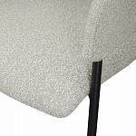 Стул мягкий с подлокотниками Chair Gray Upholstery Boucle варинант исполнения - 7 | Loft Concept в Уфе