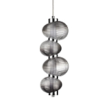 Подвесной светильник с 4-мя рифлеными стеклянными шарами Marcelh Light варинант исполнения - 1 | Loft Concept в Уфе