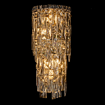 Бра с каскадом из прозрачного хрусталя и корпусом из металла цвета хром Constant Sparks варинант исполнения - 6 | Loft Concept в Уфе