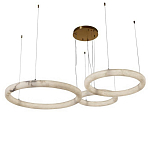 Люстра с 3-мя кольцами из натурального камня Minerals of Light варинант исполнения - 1 | Loft Concept в Уфе