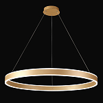Люстра подвесная светодионая кольцевая золотого цвета Ring Horizontal варинант исполнения - 2 | Loft Concept в Уфе
