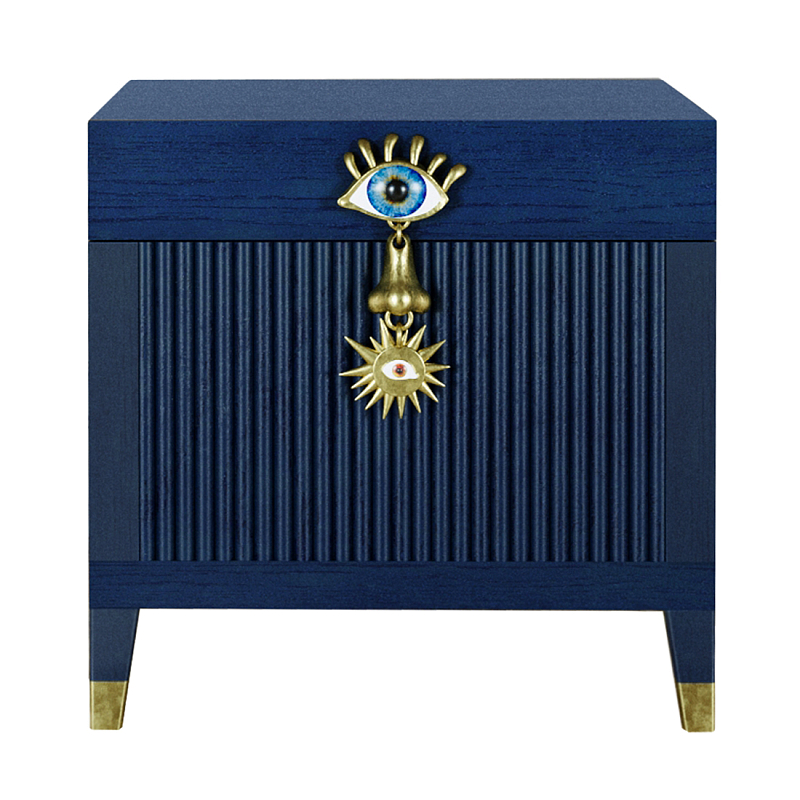 Сундук Eye Elsa Dreams Blue Синий Золотой в Уфе | Loft Concept 