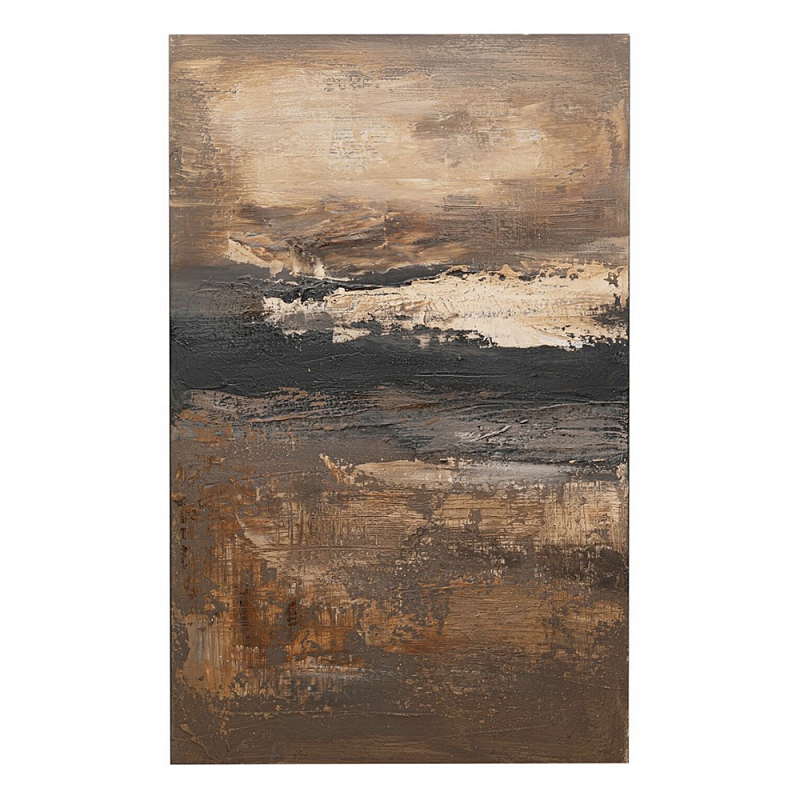 Картина DUSTY HORIZON Бежевый Коричневый Черный в Уфе | Loft Concept 