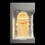 Встраиваемый в стену гипсовый светильник под покраску с колоннами и арками в античном стиле Antiquity Athena варинант исполнения - 9 | Loft Concept в Уфе