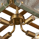 Потолочный светильник квадратный из толстого литого стекла Cast Glass варинант исполнения - 3 | Loft Concept в Уфе