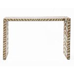 Консоль Дизайнерская Kenya Console ZEBRA Bone Inlay Beige варинант исполнения - 1 | Loft Concept в Уфе
