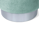 Пуф мятный велюр на металлическом основании Golden Belt варинант исполнения - 4 | Loft Concept в Уфе