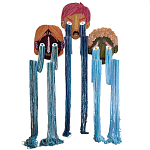 Вязаный Арт-Объект на стену из трех элементов Triptych варинант исполнения - 3 | Loft Concept в Уфе