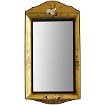 Зеркало в стиле Шинуазри ручная роспись Chinoiserie Golden Birds Mirror варинант исполнения - 1 | Loft Concept в Уфе
