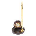 Часы настольные с ручкой из натурального камня Stone Clock варинант исполнения - 6 | Loft Concept в Уфе