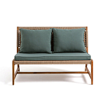 Садовый 2-х местный диван с каркасом из акации Green варинант исполнения - 6 | Loft Concept в Уфе