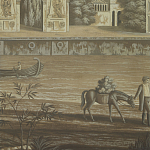 Обои ручная роспись Monuments of Paris Eau Forte on antique scenic Xuan paper варинант исполнения - 3 | Loft Concept в Уфе