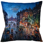 Подушка декоративная Ночной город Impressionism in Art варинант исполнения - 1 | Loft Concept в Уфе