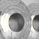 Бра из трех стеклянных фактурных дисков Eyepiece варинант исполнения - 6 | Loft Concept в Уфе