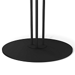 Стол журнальный с круглой бело-голубой столешницей из стекла White and Blue Marble варинант исполнения - 4 | Loft Concept в Уфе