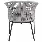 Кресло с декоративным плетением на спинке и подлокотниках Armchair Weaving варинант исполнения - 4 | Loft Concept в Уфе