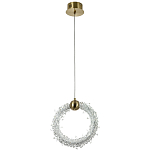 Подвесной светильник кольцо украшенный кристаллами из хрусталя Gilbertine Crystals Ring Hanging Lamp варинант исполнения - 2 | Loft Concept в Уфе