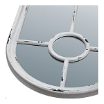 Зеркало-окно с арочным силуэтом в венецианском стиле Venetian White Mirror варинант исполнения - 2 | Loft Concept в Уфе