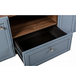 ТВ-тумба серая из массива бука с 2-мя дверками и ящиком Wenge Light варинант исполнения - 6 | Loft Concept в Уфе