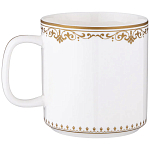 Кружка из фарфора белая с изображением лошади 400 мл Porcelain Horse Set варинант исполнения - 1 | Loft Concept в Уфе