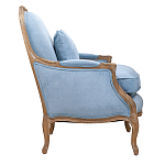 Кресло Ava Classical Armchair light blue velour варинант исполнения - 2 | Loft Concept в Уфе