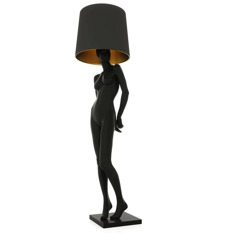 Лампа MANNEQUIN LAMP с абажуром женственность в деталях Глянцевый черный Черный матовый Глянцевый белый Белый матовый Серый Золотой Красный Шампань в Уфе | Loft Concept 