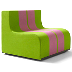 Дизайнерское кресло зеленое Poltronova Sofo Verosa Green Pink Armchair варинант исполнения - 1 | Loft Concept в Уфе