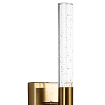 Бра со стеклянным плафоном латунь Gileberte Glass Tube Wall Lamp Brass варинант исполнения - 3 | Loft Concept в Уфе