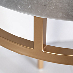 Столик журнальный серебристый с круглой столешницей Showing Refinement варинант исполнения - 2 | Loft Concept в Уфе