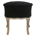 Кресло низкое в стиле прованс Louis French Armchair black flax варинант исполнения - 2 | Loft Concept в Уфе