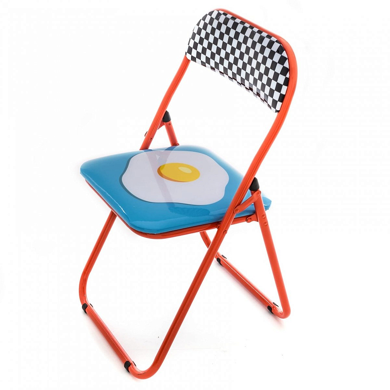 Стул Seletti Folding Chair Egg Мульти Красный в Уфе | Loft Concept 