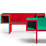 Дизайнерская разноцветная скамья Canton Bench варинант исполнения - 2 | Loft Concept в Уфе