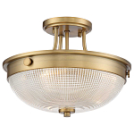 Потолочный светильник со стеклянным плафоном в виде купола Quoizel варинант исполнения - 13 | Loft Concept в Уфе