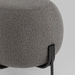 Пуф в ткани букле темно-серого цвета Pikelet варинант исполнения - 3 | Loft Concept в Уфе