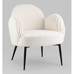 Полукресло Wave Stripes букле белый варинант исполнения - 1 | Loft Concept в Уфе