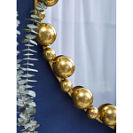 Зеркало круглое в фактурной золотистой раме из металла Mirror Golden Placer варинант исполнения - 4 | Loft Concept в Уфе