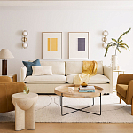 Журнальный стол с круглой деревянной столешницей Urban Style Space варинант исполнения - 4 | Loft Concept в Уфе