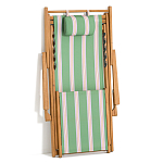 Шезлонг из акации и ткани Venezuela варинант исполнения - 7 | Loft Concept в Уфе