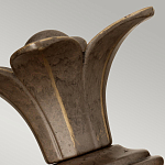 Бра для ванных комнат с прозрачным стеклянным плафоном в форме ананаса и декоративным основанием с рельефным узором Hinkley варинант исполнения - 8 | Loft Concept в Уфе