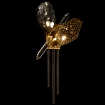 Бра с 2-мя плафонами из стекла и металла и вертикальными подвесками Gilded Mirage  варинант исполнения - 4 | Loft Concept в Уфе