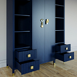 Большой шкаф с витриной Elsa Dreams Blue варинант исполнения - 2 | Loft Concept в Уфе