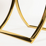 Кофейный столик на подстолье золотого цвета Noelle варинант исполнения - 5 | Loft Concept в Уфе