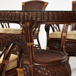 Комплект обеденный из ротанга Eloise grand варинант исполнения - 13 | Loft Concept в Уфе