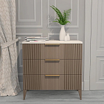 Комод коричневый с 3-мя ящиками на 4-х ножках Harper Line варинант исполнения - 1 | Loft Concept в Уфе